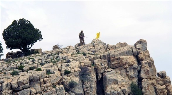 مقاتل من حزب الله في عسال الورد.(أرشيف)