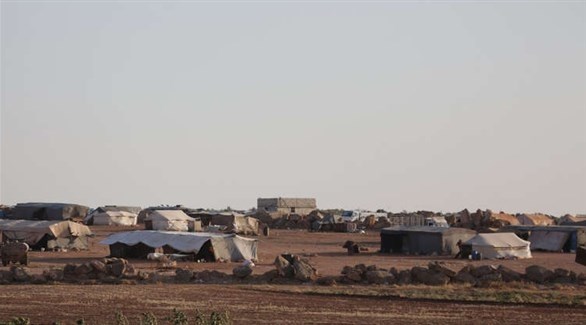 مخيمات للنازحين السوريين في إدلب.(أرشيف)