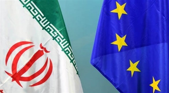 علما الاتحاد الأوروبي وإيران.(أرشيف)