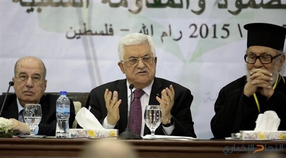 الرئيس الفلسطيني محمود عباسف في اجتماع سابق للمجلس المركزي الفلسطيني (أرشيف)