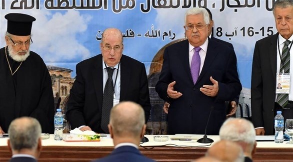 الرئيس الفلسطيني خلال اجتماعات المجلس المركزي الفلسطيني(أرشيف)