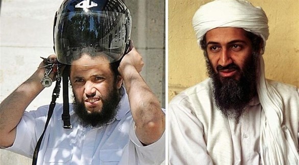 أسامة بن لادن وحارسه الشخصي التونسي سامي العيدودي (أرشيف)