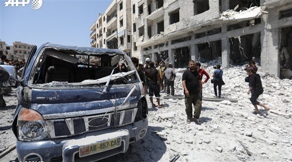 انفجار سابق في إدلب (تويتر)