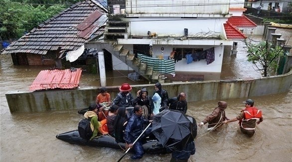 كيرلا تشهد فيضانات راح ضحيتها المئات (أرشيف)