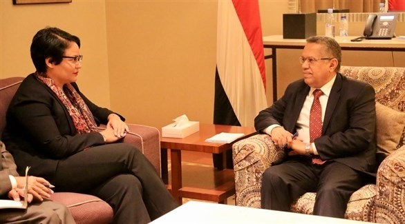 رئيس الوزراء اليمني ونائب السفير الأمريكي(سبتمبرنت)