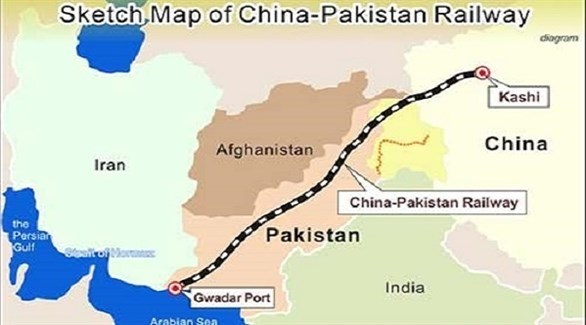 خارطة الجزء الباكستاني من طريق الحرير الصيني (أرشيف)
