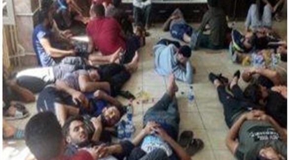 صورة للمحتجين على ظروف العمل السيئة في المطار التركي الجديد (أرشيف) 