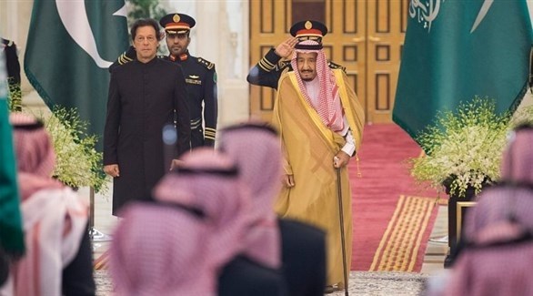  العاهل السعودي الملك سلمان بن عبدالعزيز  ورئيس وزراء باكستان عمران خان (واس)