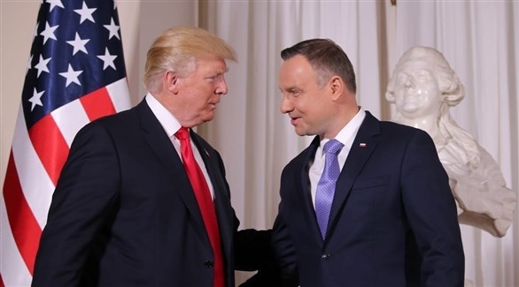 الرئيسان الأمريكي دونالد ترامب والبولندي أندرييه دودا (رويترز)