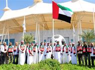نادي بني ياس يرفع علم الإمارات بمقره في الشامخة