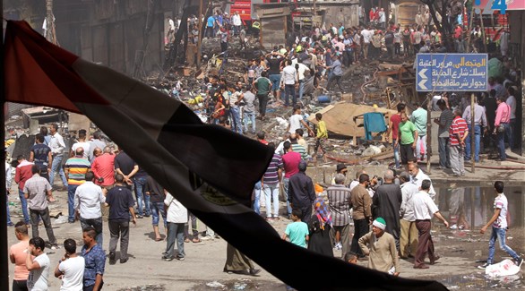 حريق هائل بمنطقة العتبة وسط القاهرة راح ضحيته 3 أشخاص