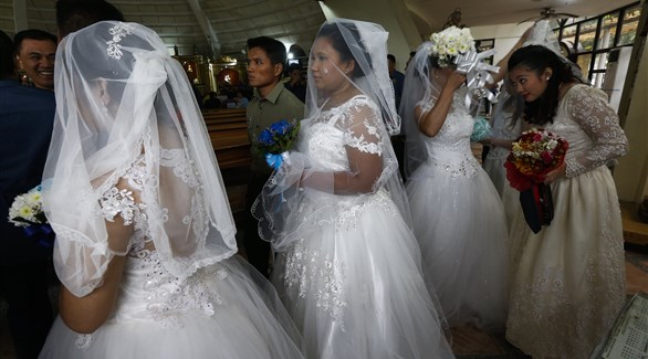 حفل زفاف جماعي في الفلبين 