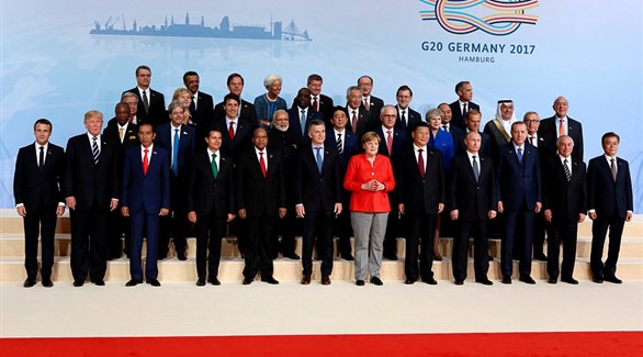 قمة مجموعة دول العشرين في هامبورغ (أ ف ب)
