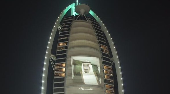 احتفالات الإمارات باليوم الوطني السعودي 
