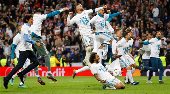 فرحة لاعبي ريال مدريد بالوصول لنهائي الأبطال على حساب بايرن ميونخ