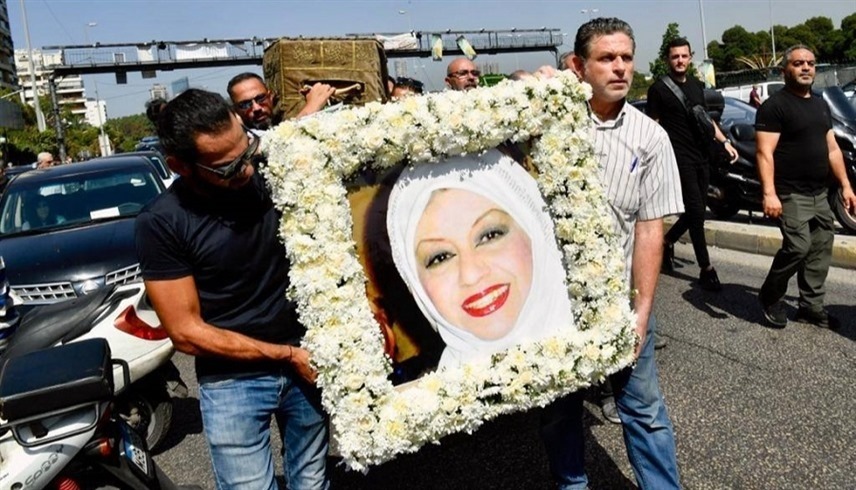 لبنانيون في جنازة نجاح سلام اليوم في بيروت (إكس)