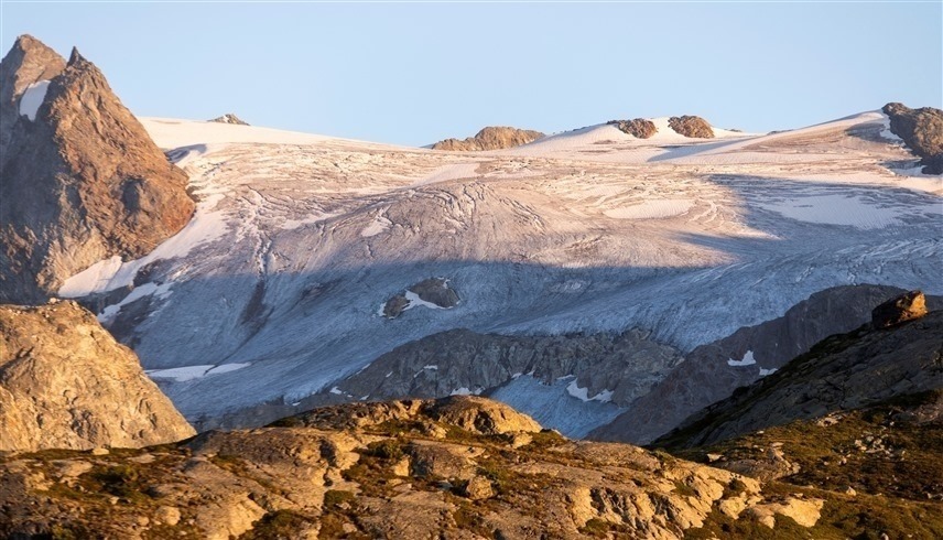 الانحسار الجليدي في جبال الألب (رويترز) 