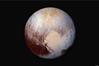 صورة لكوكب بلوتو التقطها المسبار الآلي "نيو هورايزونز" التابع لإدارة الطيران والفضاء الأميركية (ناسا)