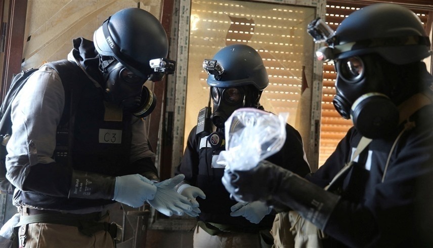 فريق من منظمة حظر الأسلحة الكيميائية في سوريا (أرشيف)