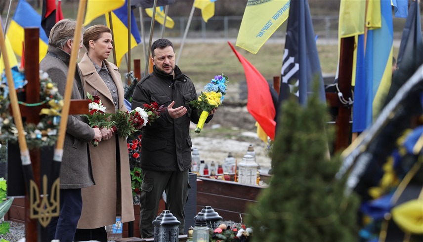 الرئيس الأوكراني فلاديمير زيلينسكي  (رويترز)