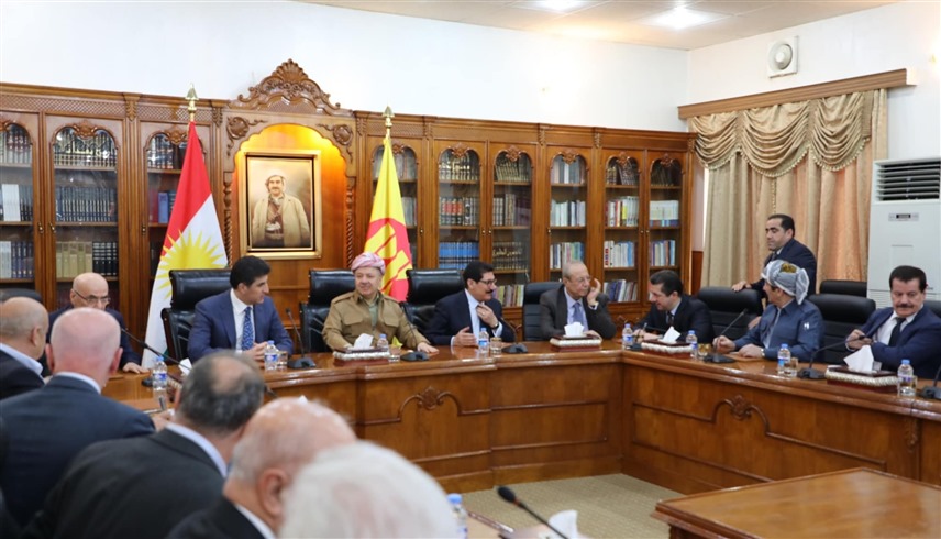اجتماع لقادة الحزب الديموقراطي الكردستاني (أرشيف)
