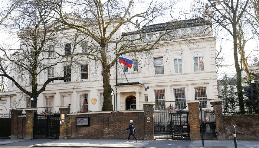 مقر السفارة الروسية في لندن (أرشيف)
