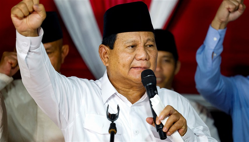 برابوو سوبيانتو الفائز بالانتخابات الرئاسية في إندونيسيا (وكالات)