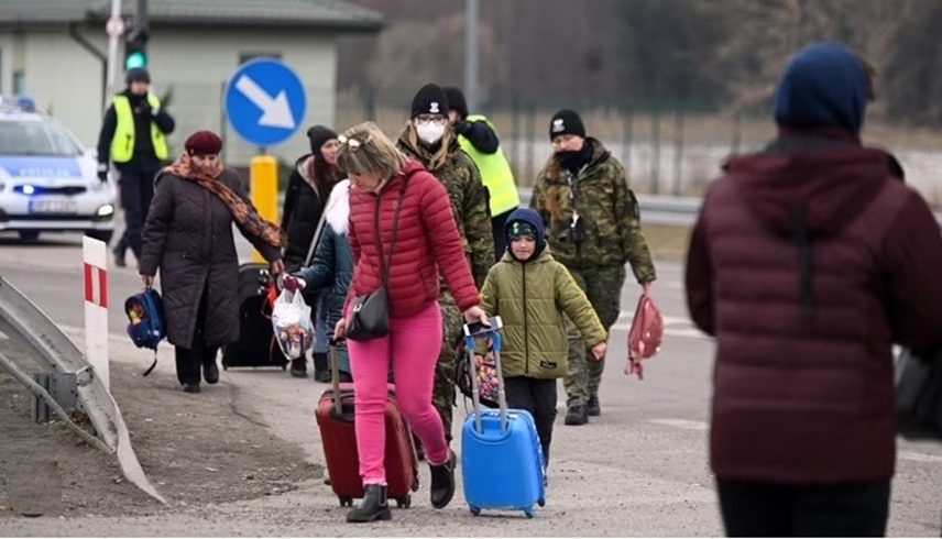لاجئون أوكرانيون في ألمانيا (إكس)
