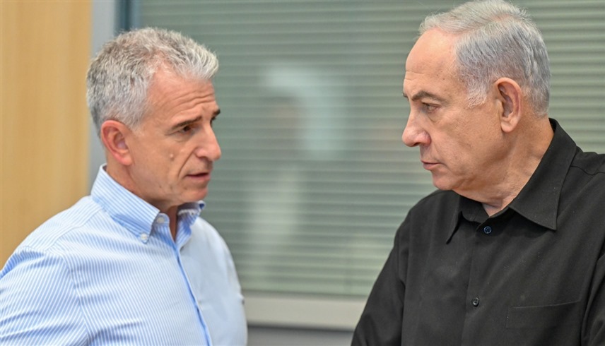 نتانياهو ودافيد برنياع (تايمز أوف إسرائيل)