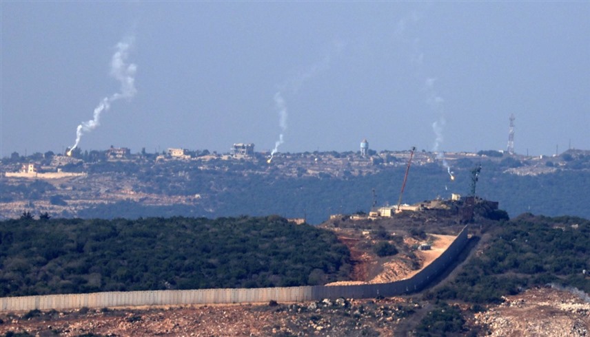 تصاعد الدخان في جنوب لبنان بعد غارة إسرائيلية (رويترز)