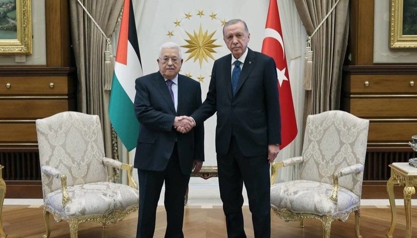 الرئيسان التركي والفلسطيني (أرشيف)