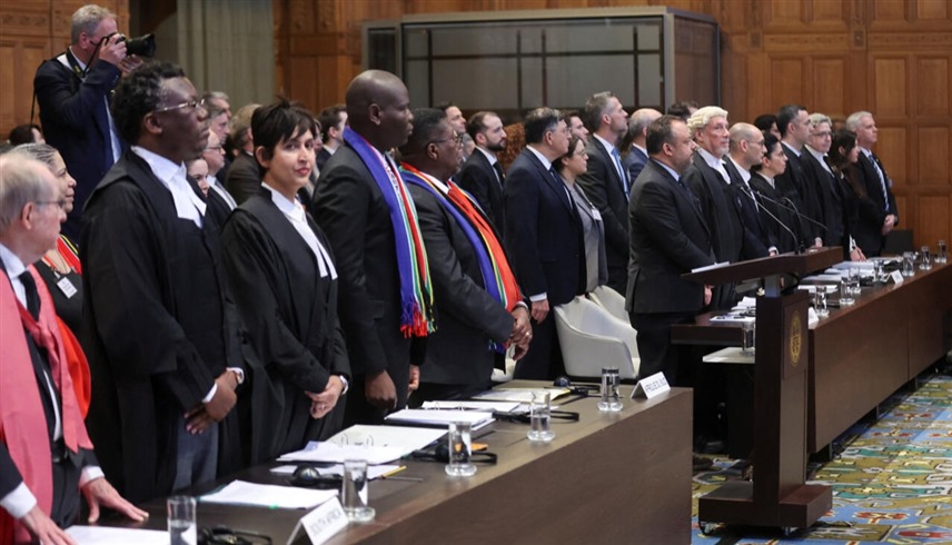 فريق مرافعة جنوب أفريقيا لدى محكمة العدل الدولية (أرشيف)