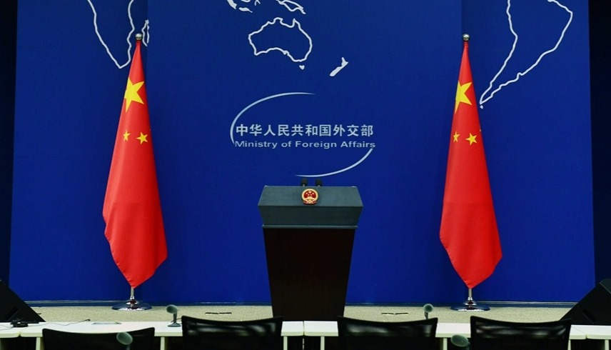 منصة المؤتمرات الصحفية في الخارجية الصينية (أرشيف)