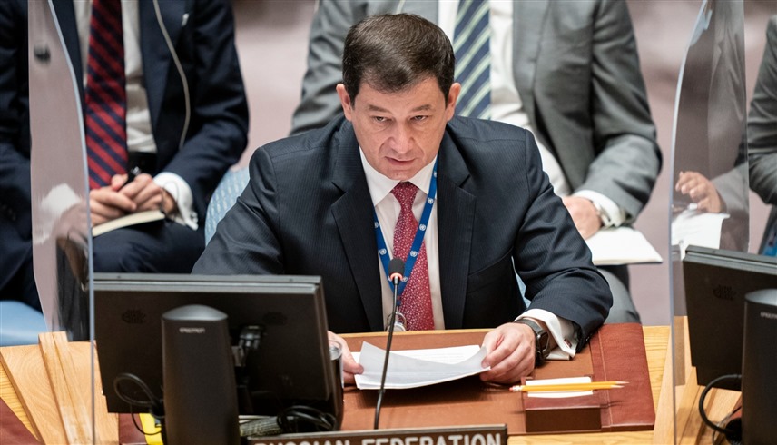نائب السفير الروسي لدى الأمم المتحدة في نيويورك ديمتري بوليانسكي (أرشيف)