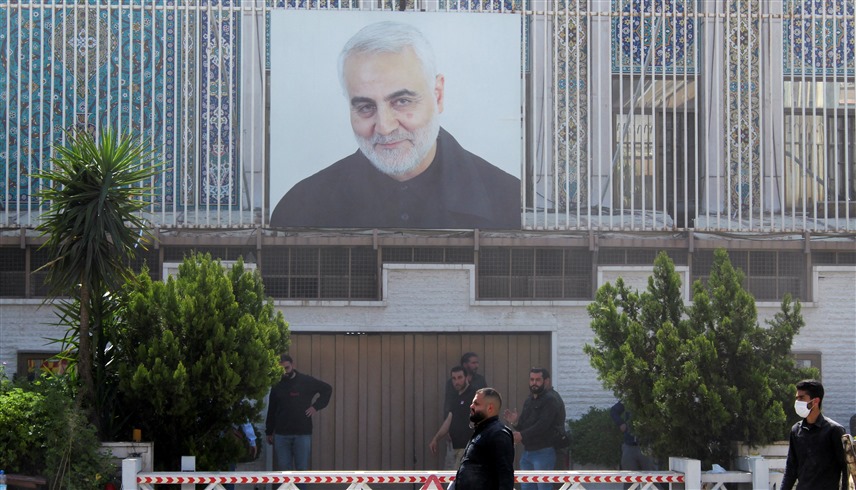 السفارة الإيرانية في دمشق (رويترز)
