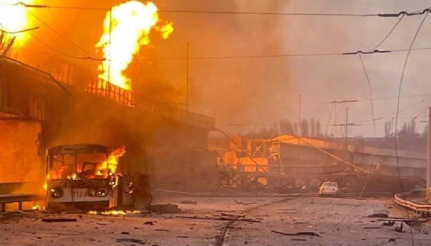 تصاعد النيران في أوكرانيا بعد غارات روسية (أرشيف)