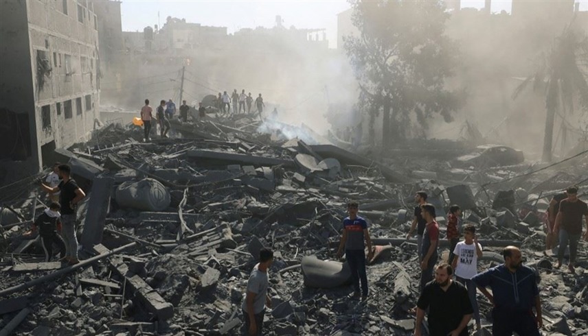 جانب من آثار القصف الإسرائيلي على قطاع غزة (أ ف ب)