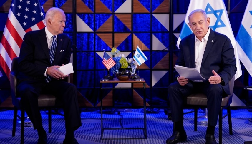 الرئيس الأمريكي جو بايدن، ورئيس الوزراء الإسرائيلي بنيامين نتانياهو (إكس)