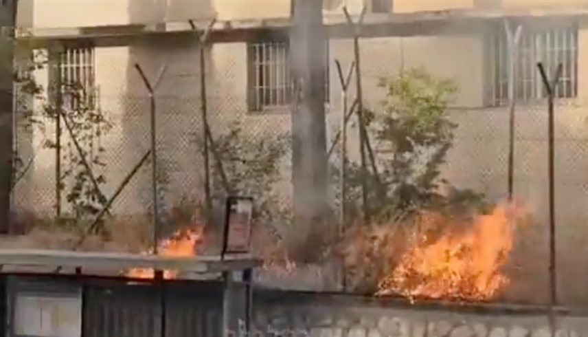 حريق في مقر الأونروا بالقدس الشرقية (إكس)