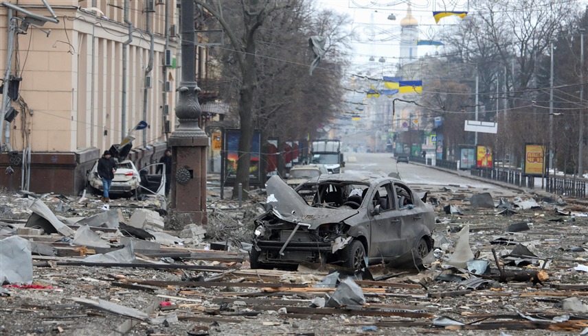 قصف روسي على خاركيف (أرشيف)