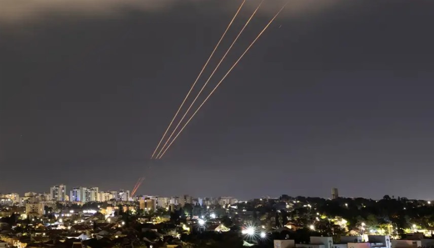 الهجوم الإيراني على إسرائيل. (رويترز)