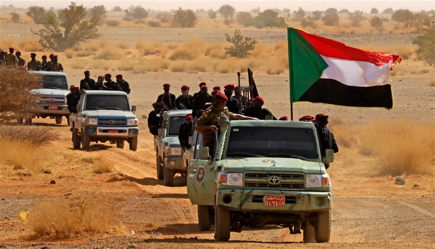 قافلة عسكرية لقوات الدعم السريع في السودان (أرشيف)