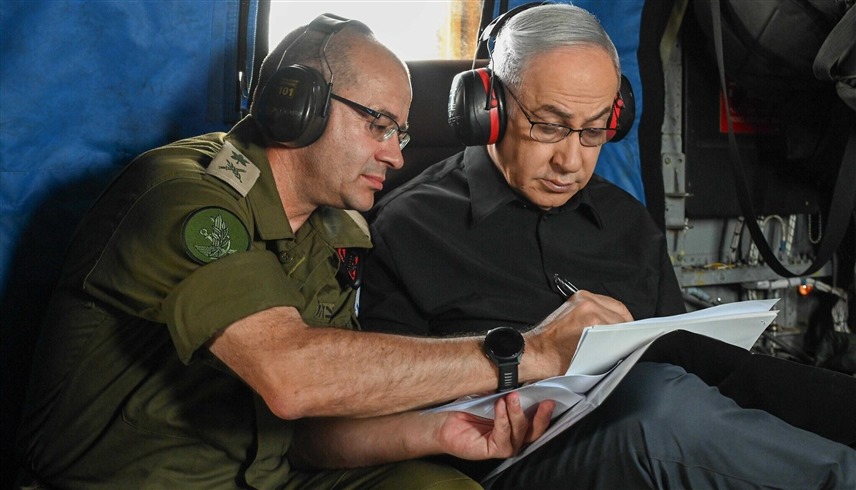 نتانياهو خلال زيارته ة لمقر القيادة الشمالية للجيش الإسرائيلي (إكس)