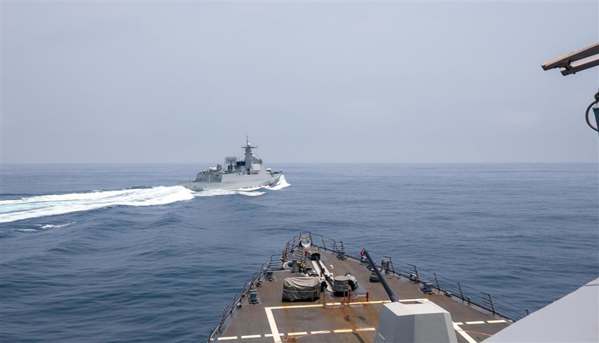 سفن عسكرية صيني قرب تايوان (أرشيف)
