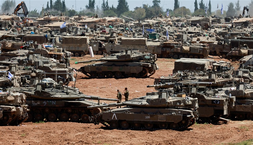 دبابات إسرائيلية على حدود غزة (أرشيف)