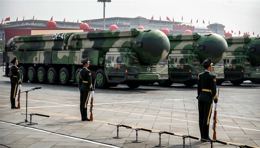 عرض عسكري لصواريخ باليستية نووية في بكين (أرشيف)