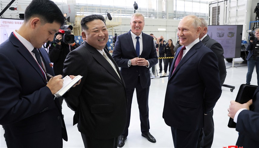 الرئيسان الروسي والكوري الشمالي (أرشيف)