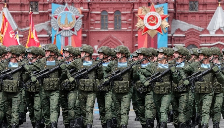 عرض عسكري للجيش الروسي في العاصمة موسكو (أرشيف)
