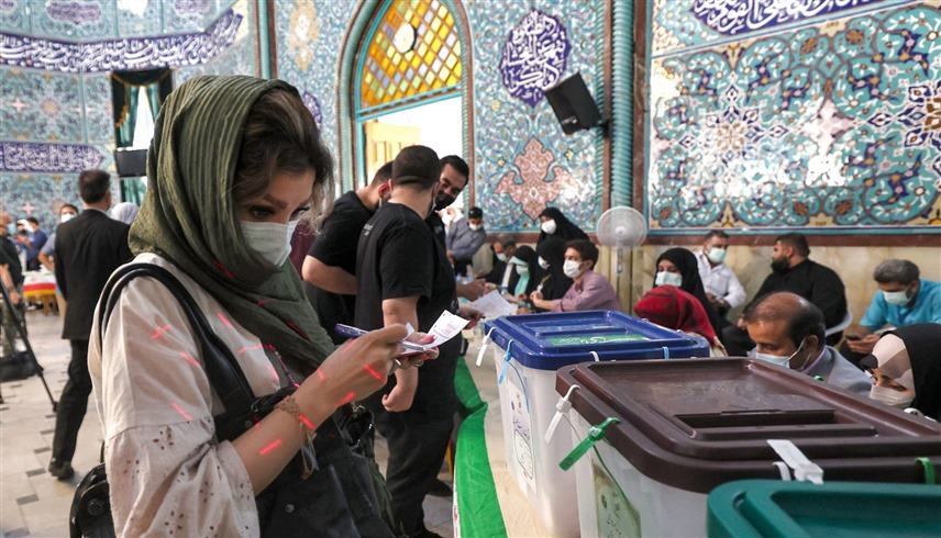 مركز للاقتراع في الانتخابات الرئاسية الإيرانية (إكس)