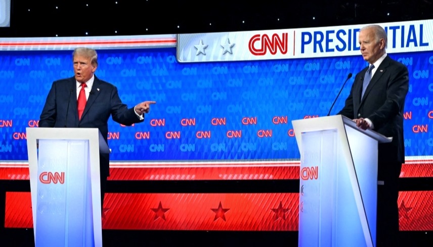 المناظرة التلفزيونية بين الرئيس الأمريكي جو بايدن، والمرشح الجمهوري دونالد ترامب (أ ف ب)